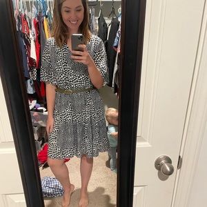 Black and white dress